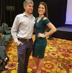 Dark Green Off Shoulder Express Dress